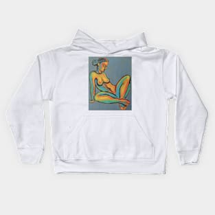 Colourful Nude 1 Kids Hoodie